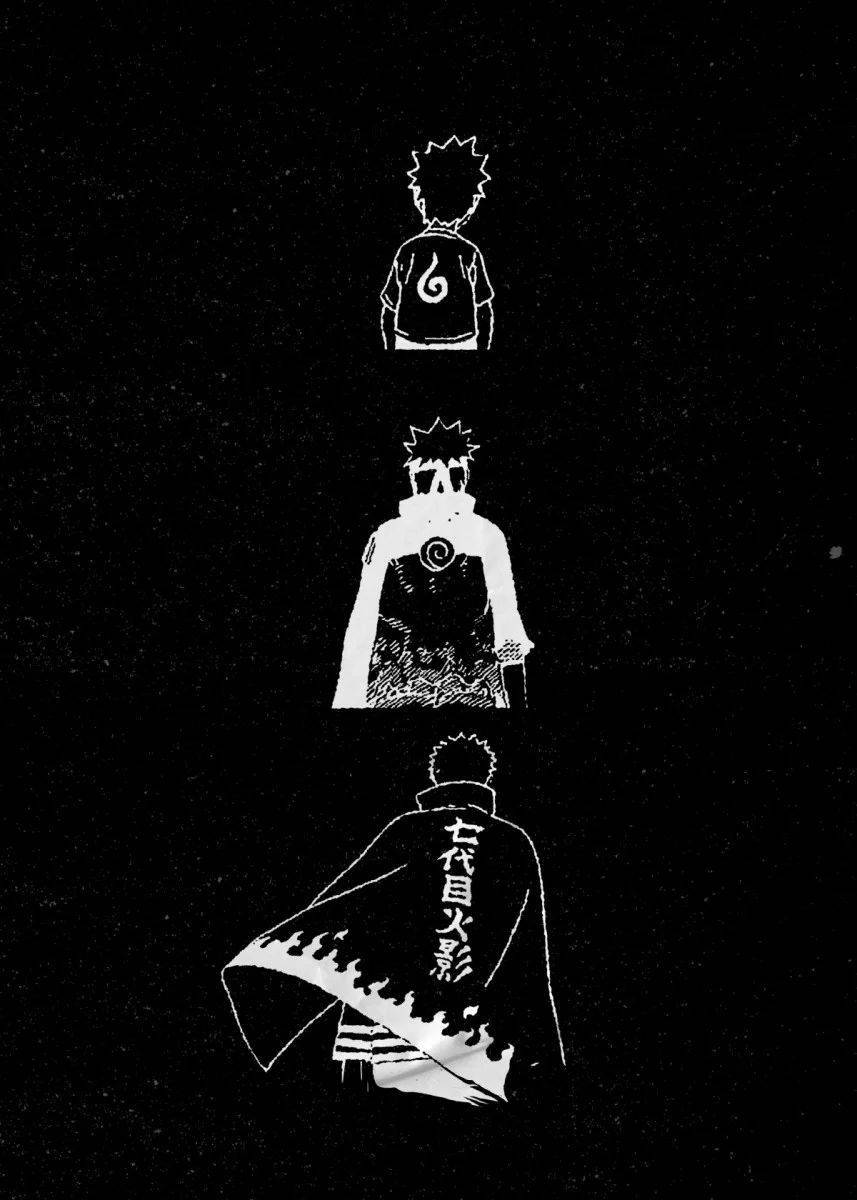 Uzumaki Naruto Black Wallpaper