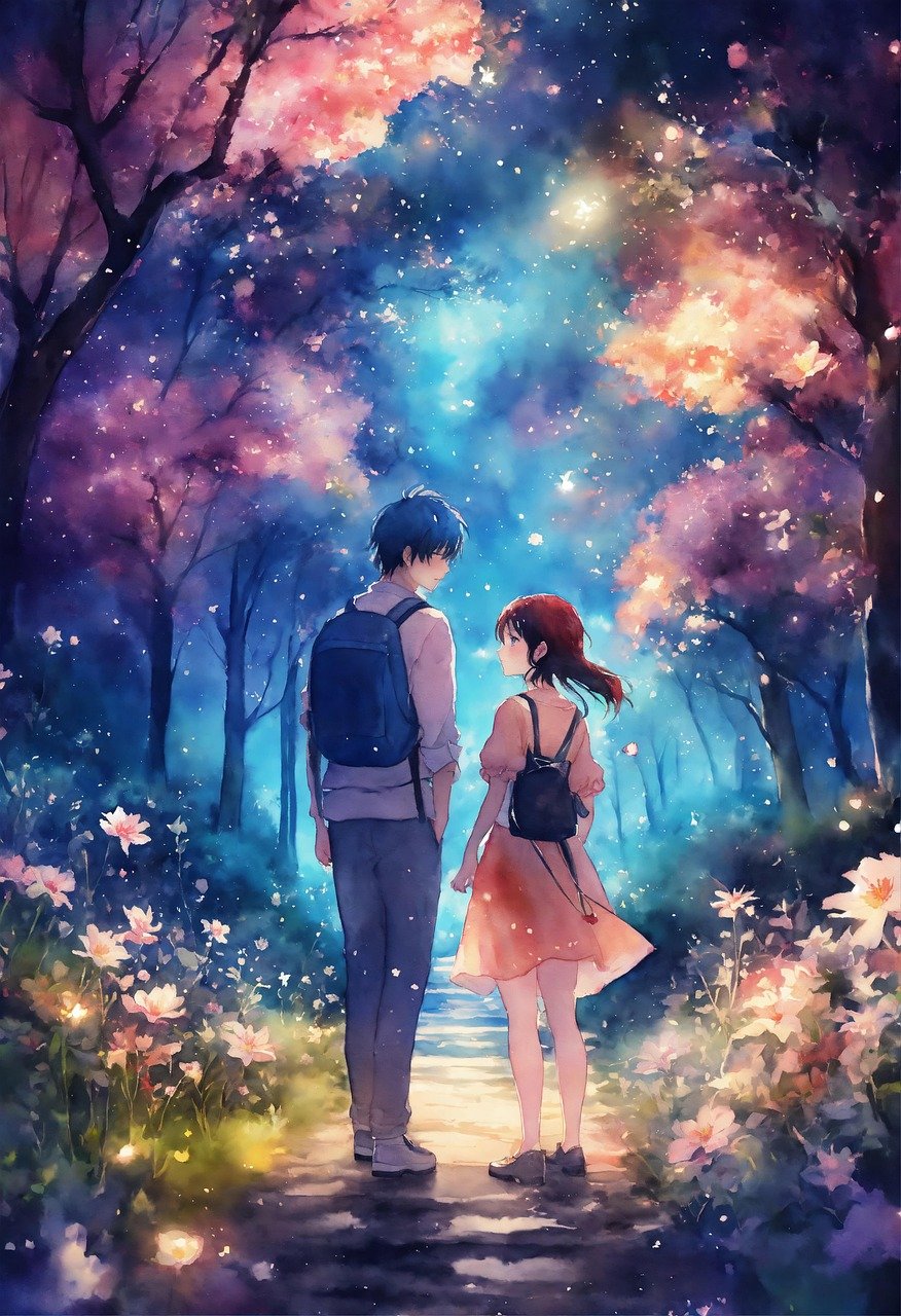 Download Sees It, Anime, Watercolor