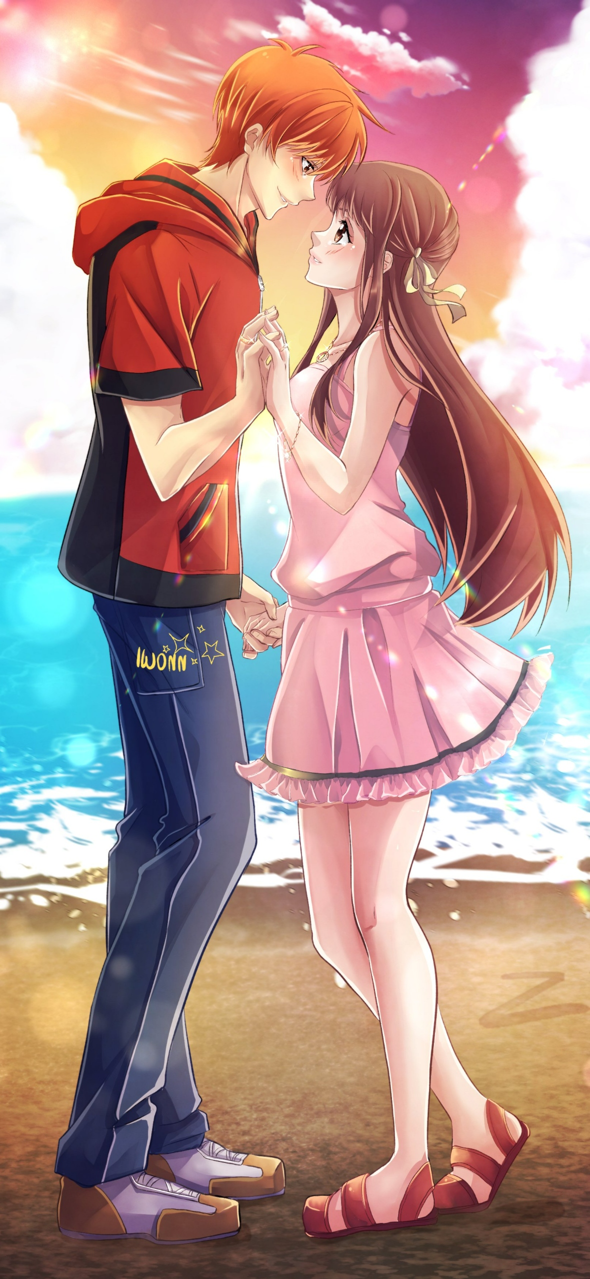 Anime Love iPhone Wallpaper HQ