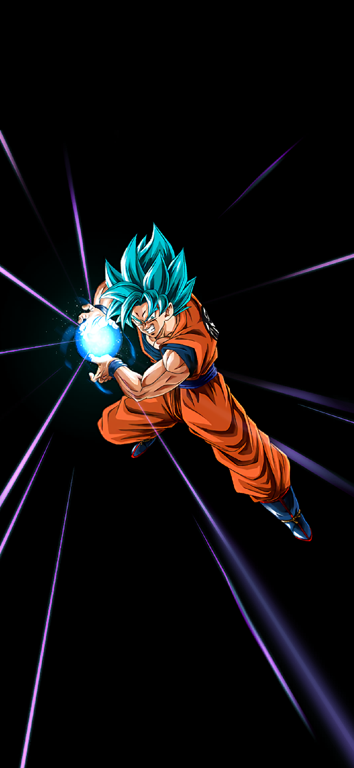 Black amoled wallpaper Goku SSGSS