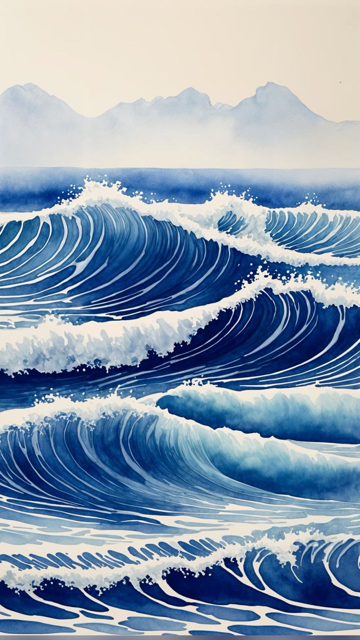 Waves & Mountains: Enchanting Phone