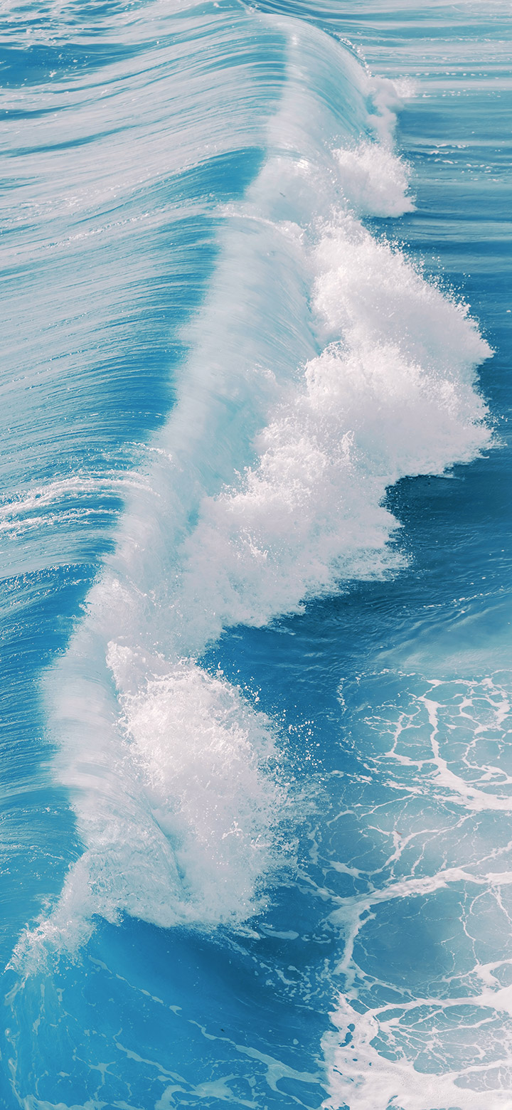 Blue Wave 4K Phone Wallpaper