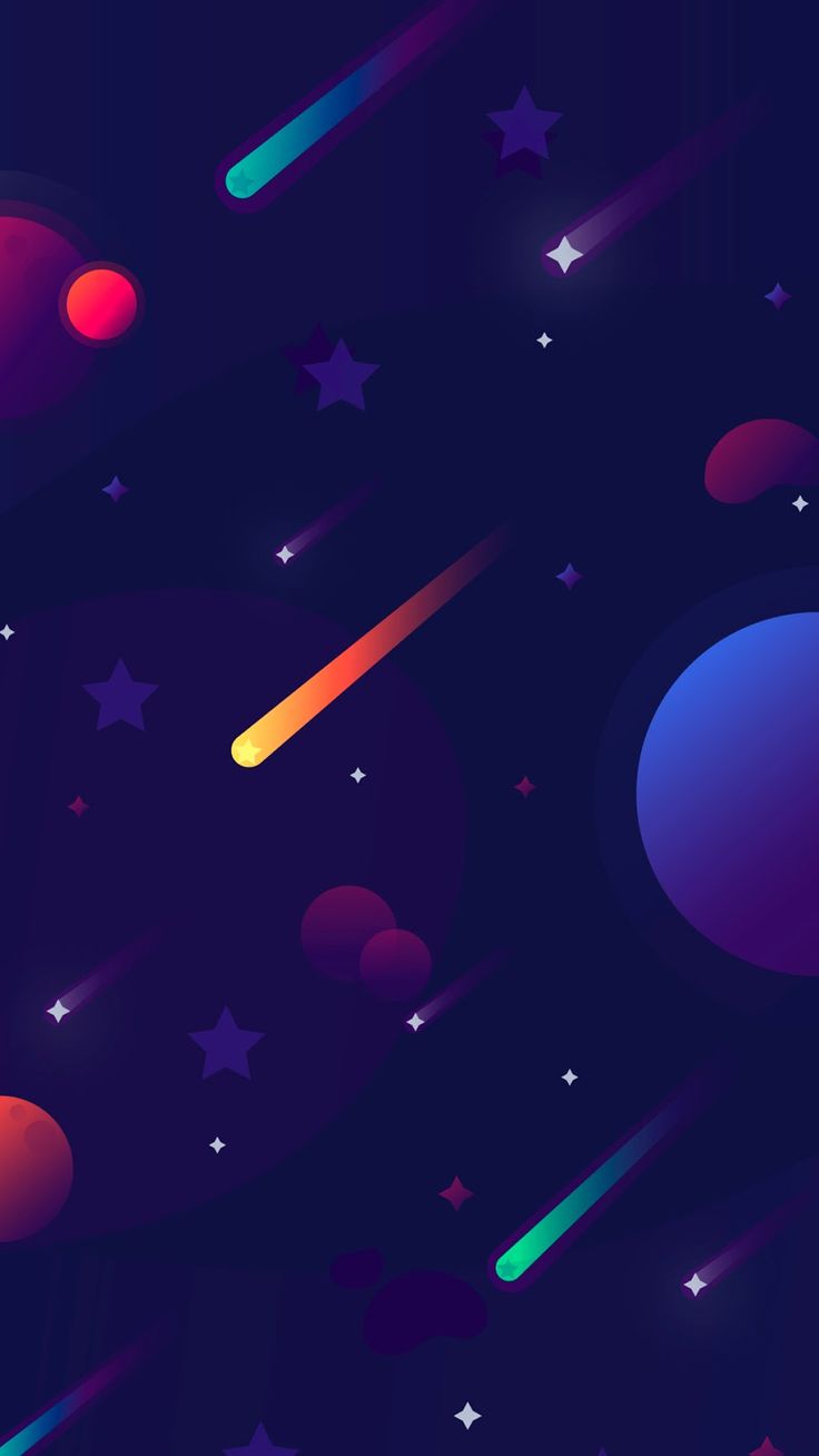 Minimal space phone wallpaper