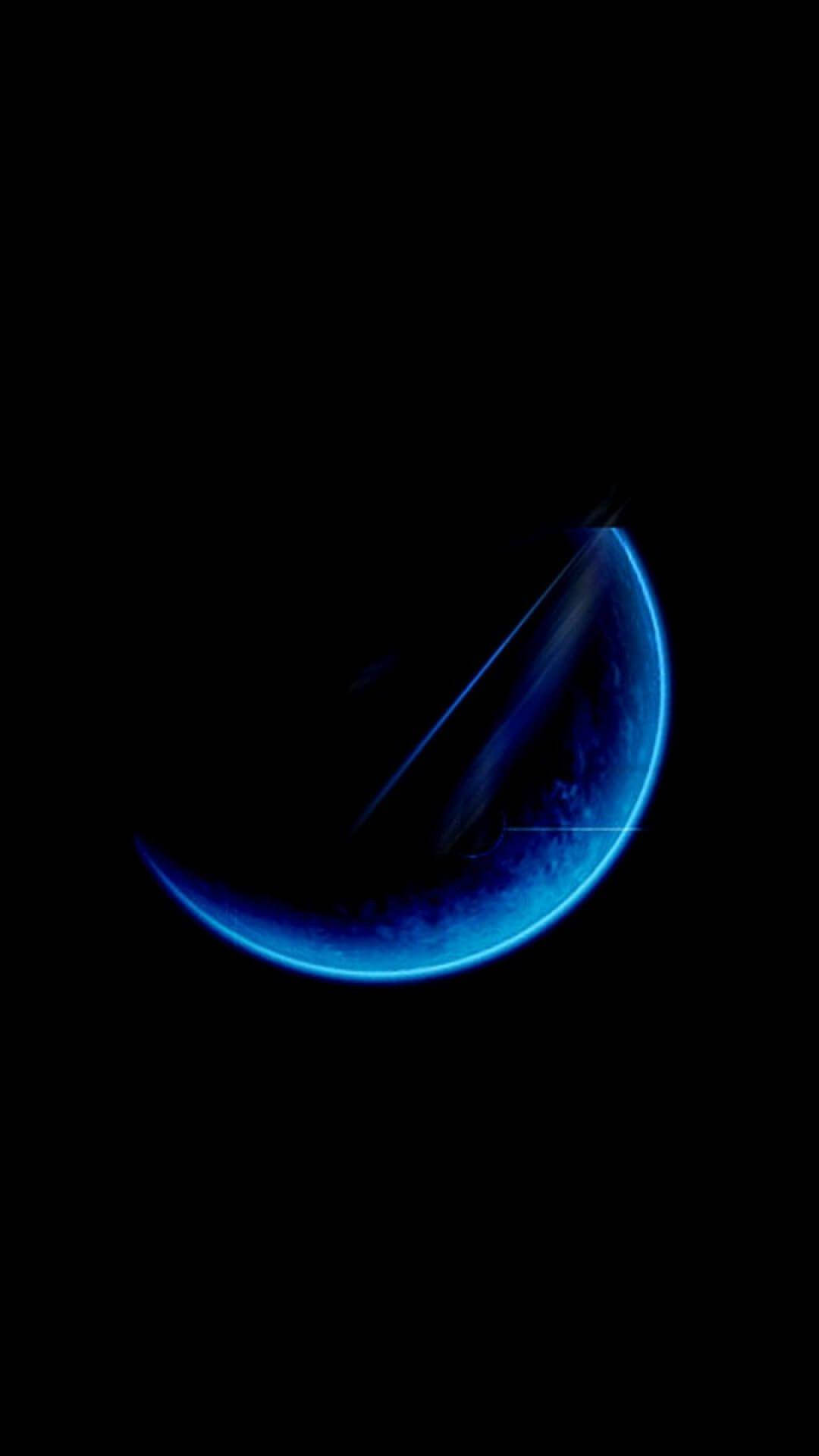 Download Dark Phone Blue Moon Wallpaper
