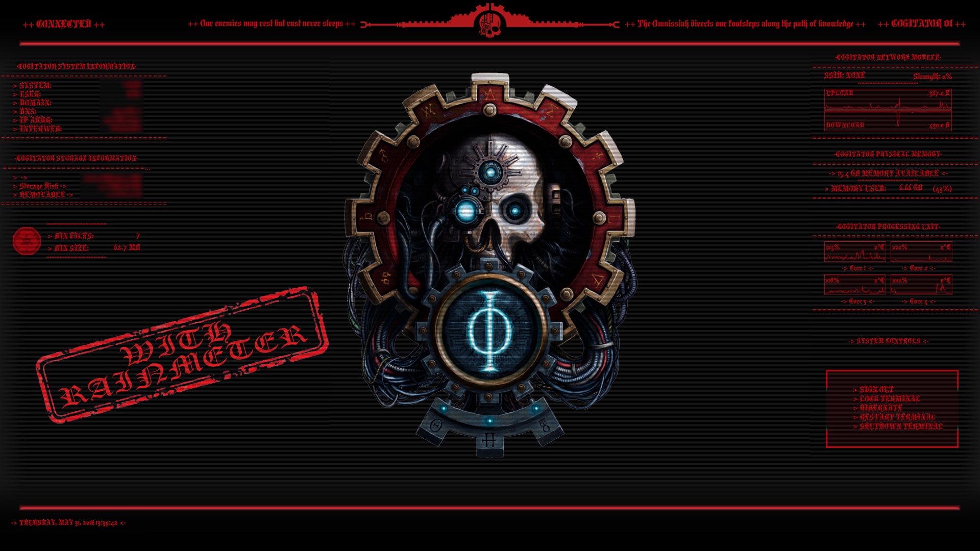 Adeptus Mechanicus Cogitator Wallpaper