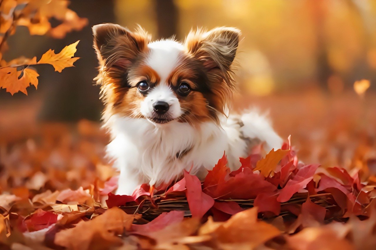 Download Dog, Nature, Autumn. Royalty