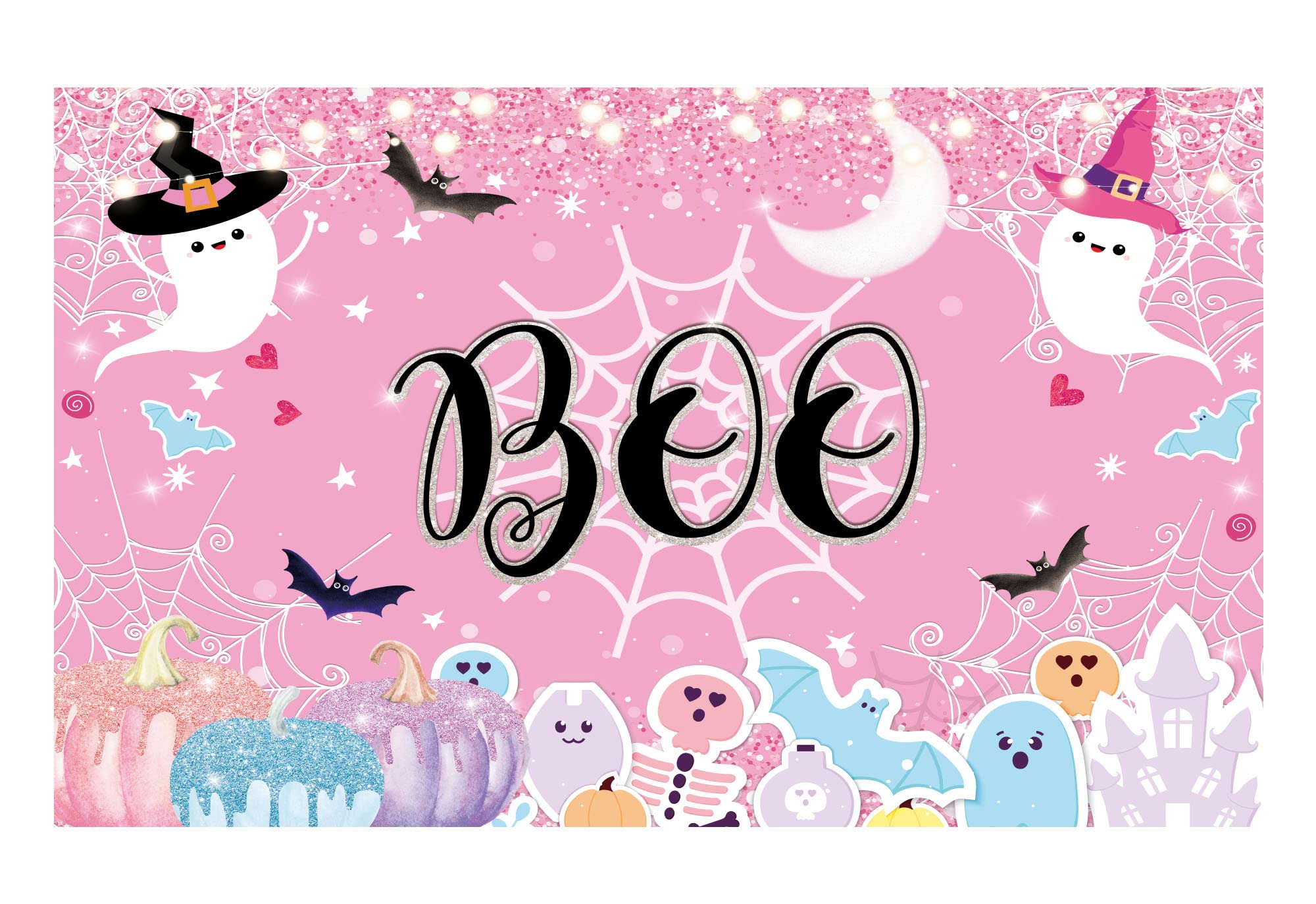 Funnytree Pastel Halloween Backdrop