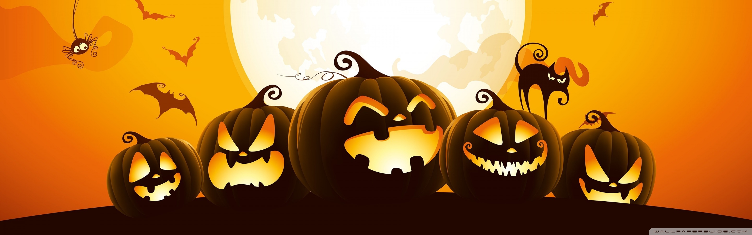 Halloween Pumpkins Background Ultra HD