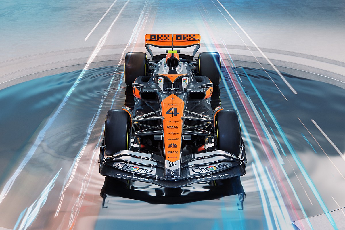 throwback chrome F1 livery for British GP