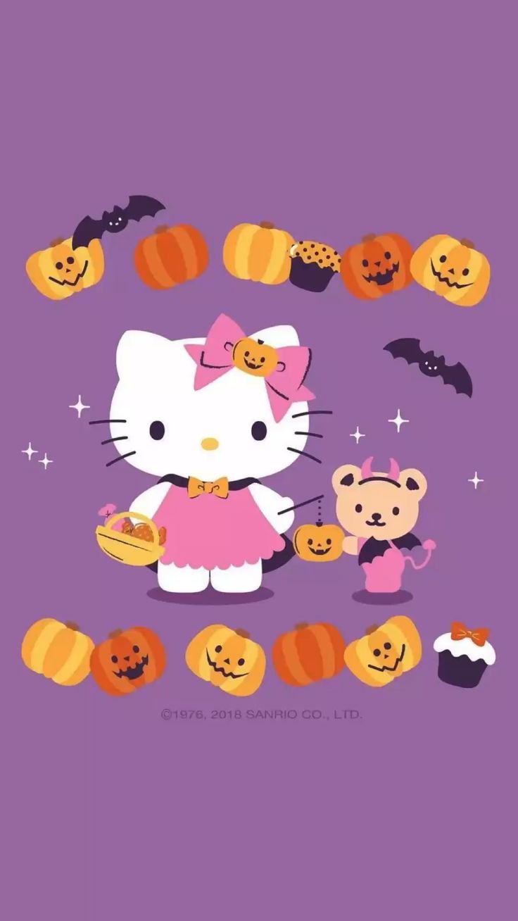 halloween hello kitty wallpaper