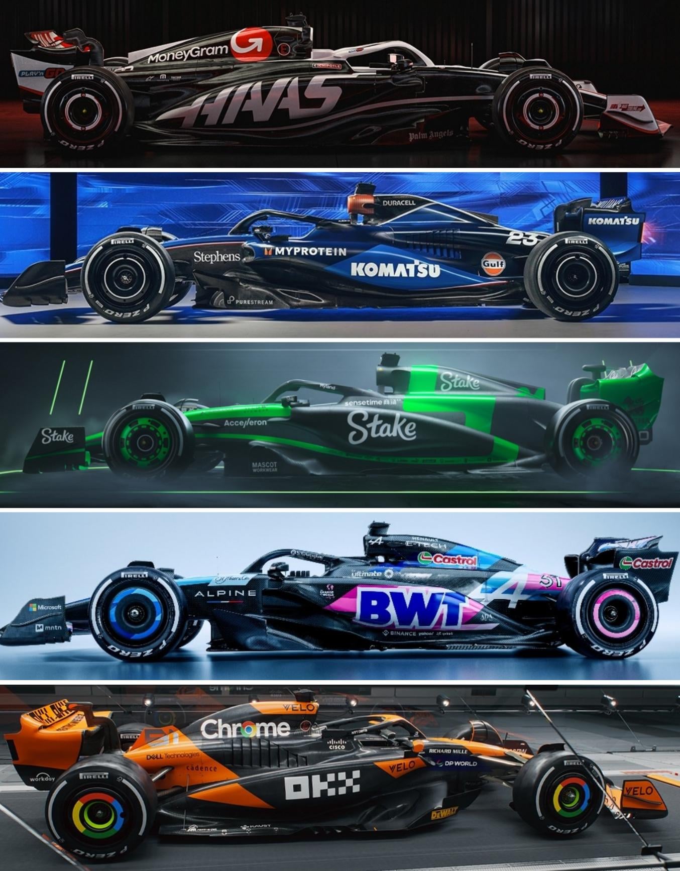 F1 2024 Colorful Liveries