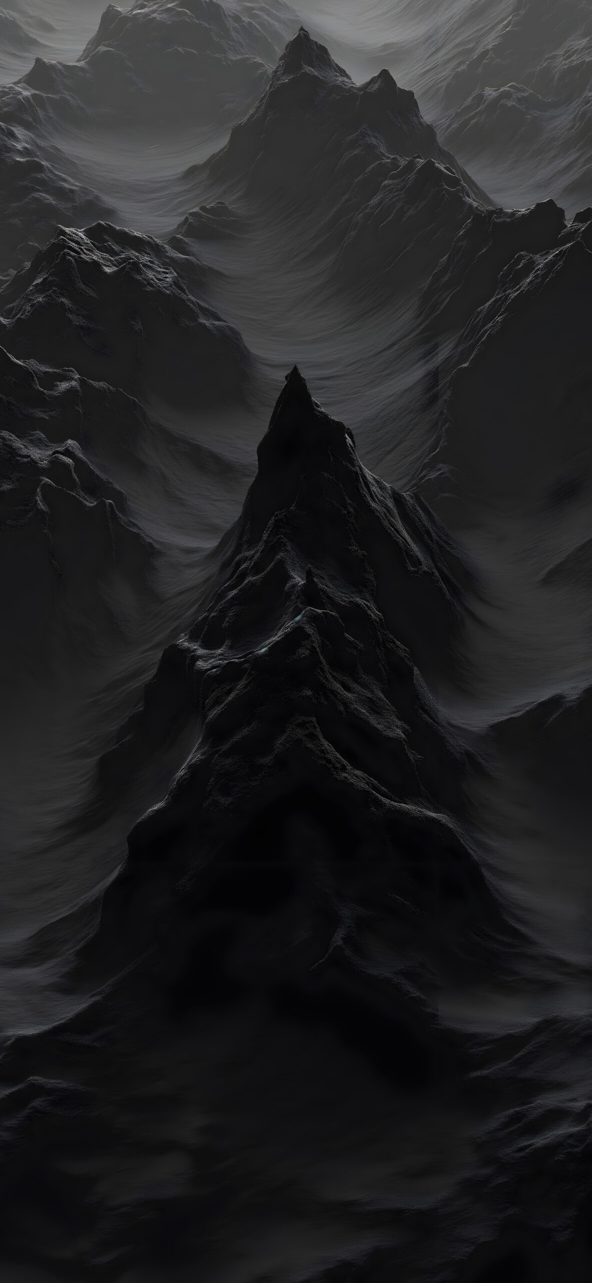 Black Mountains Surreal Landscape