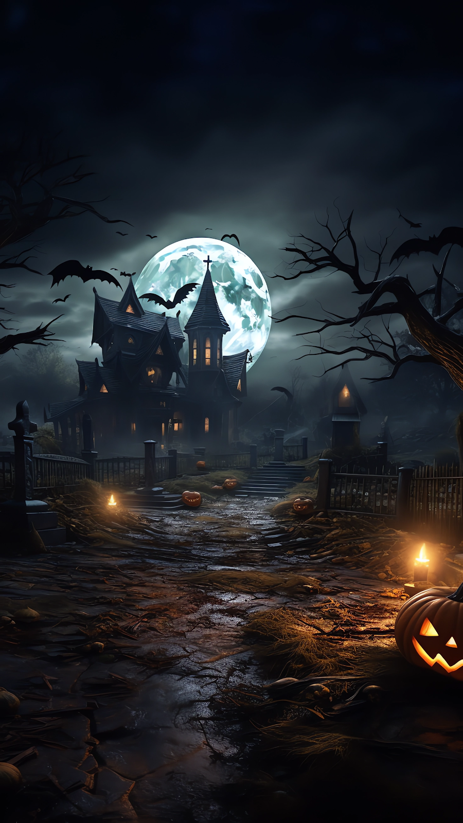 HALLOWEEN WALLPAPER HOUSE