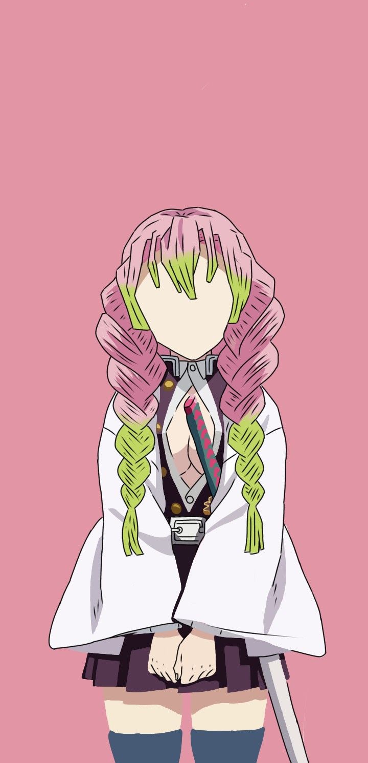 Mitsuri Kanroji Minimalist Wallpaper