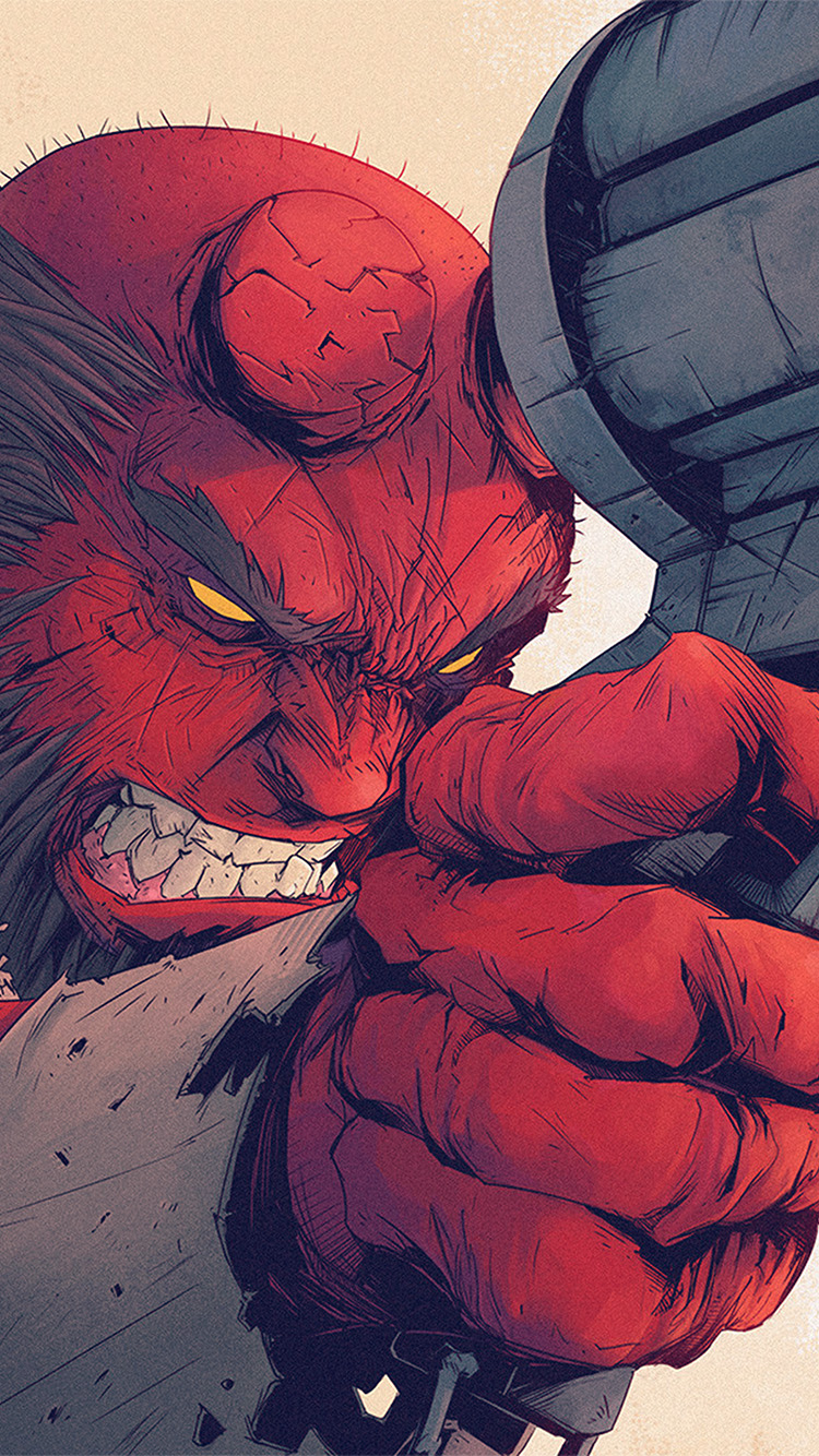 Tonton Revolver Hellboy Red