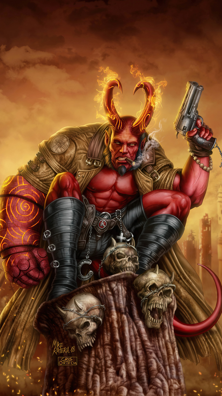 Hellboy 2020 Art 4k iPhone 6