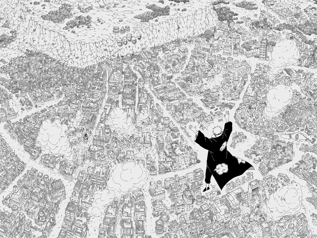 The iconic Pain panel upscaled with AI