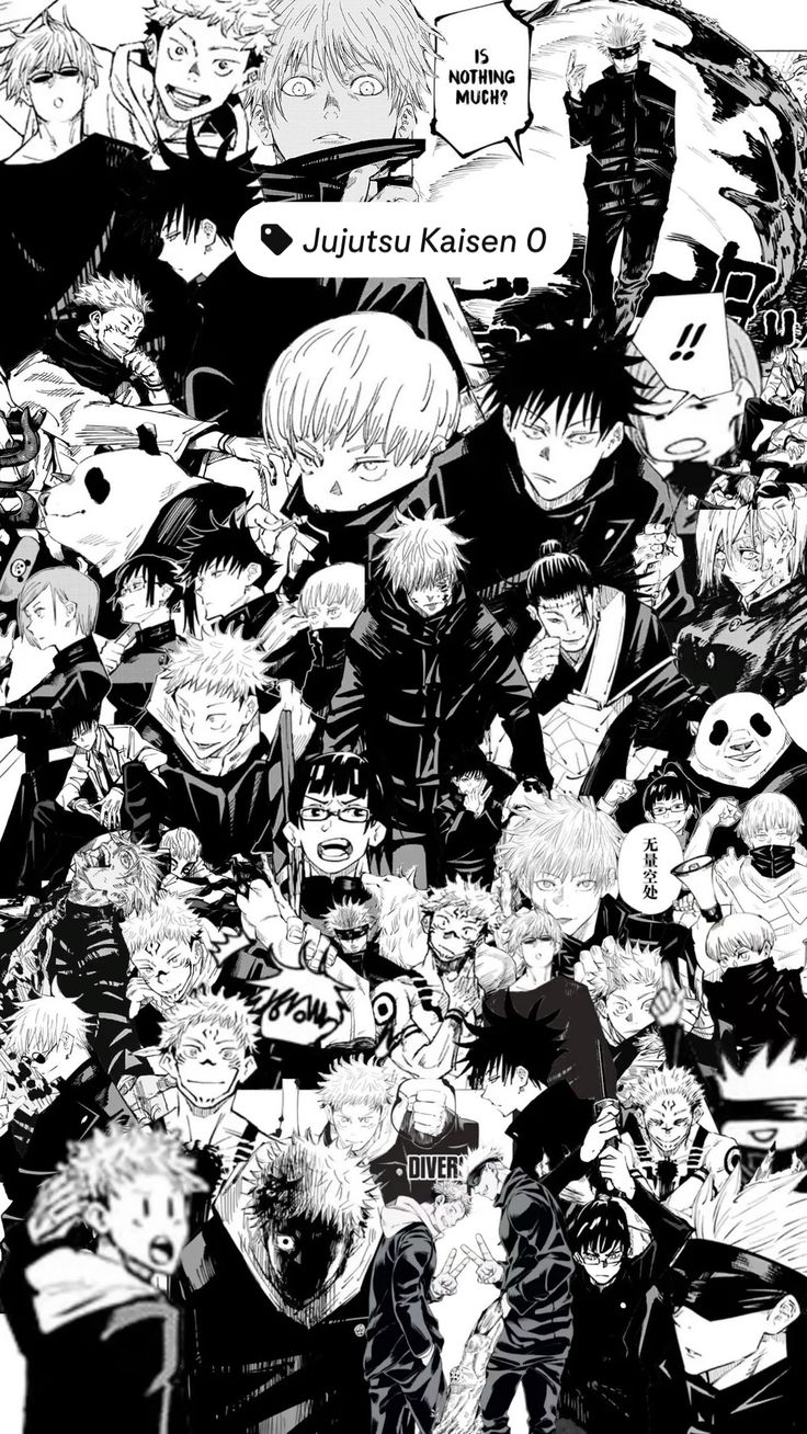 Jujutsu Kaisen Collage Manga Wallpaper
