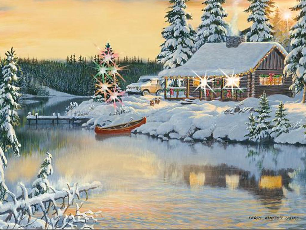 Winter Cabin And Snow Lodge Decor