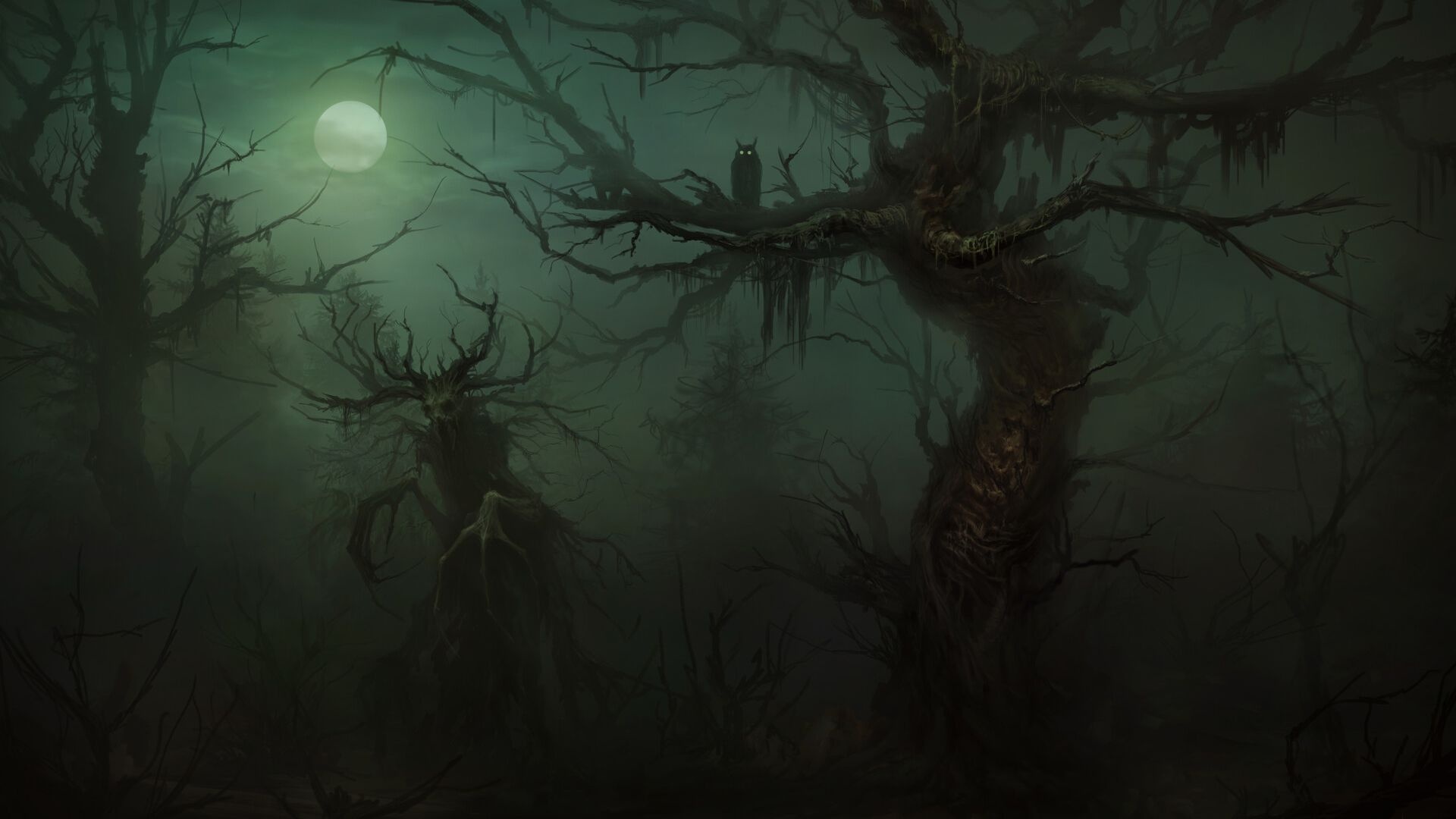 Haunted Forest Wallpaper
