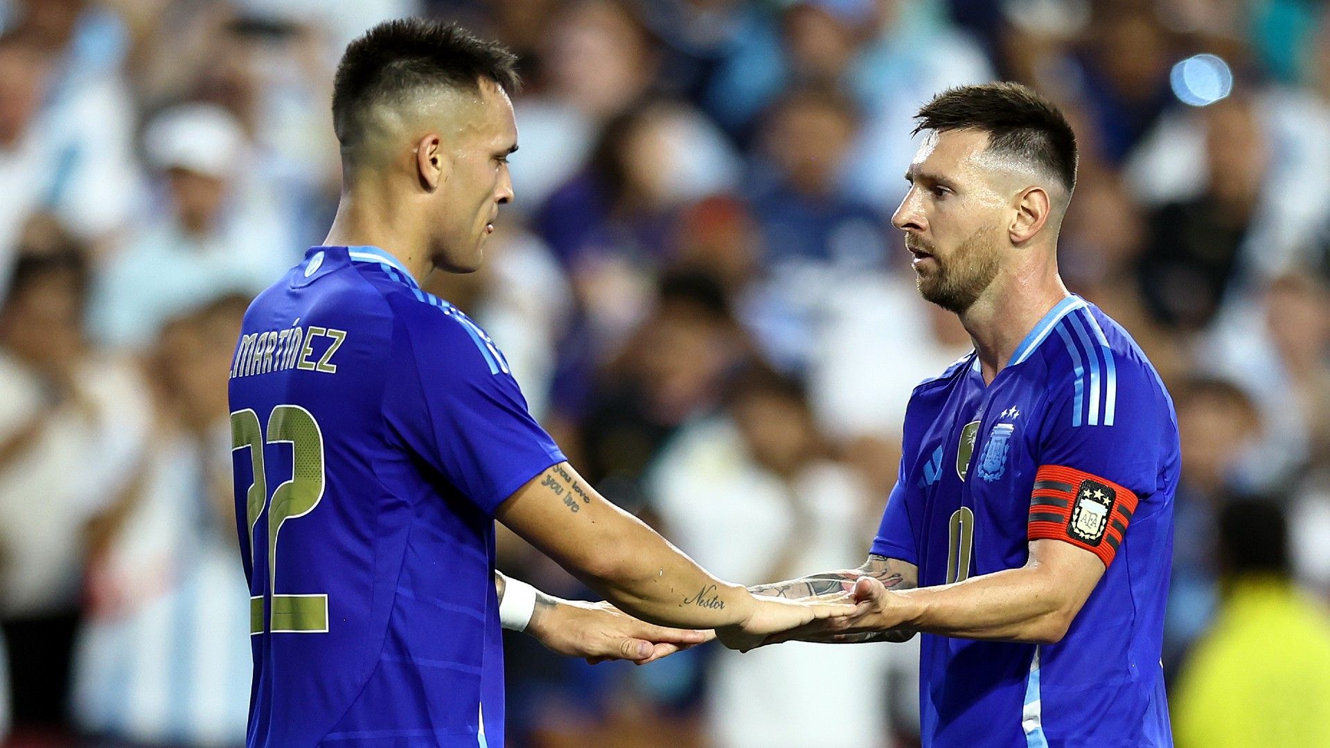 Lautaro Martinez hails Lionel Messi