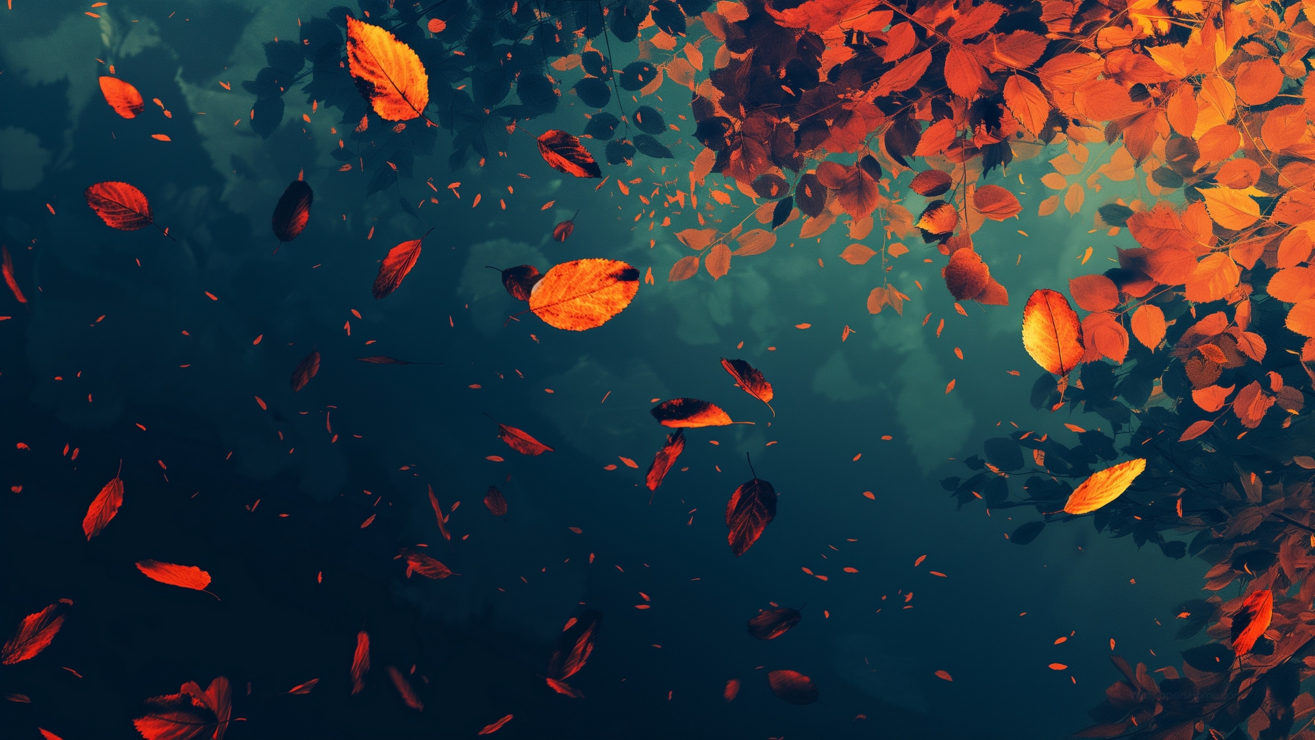 Leaves Wallpaper Colors