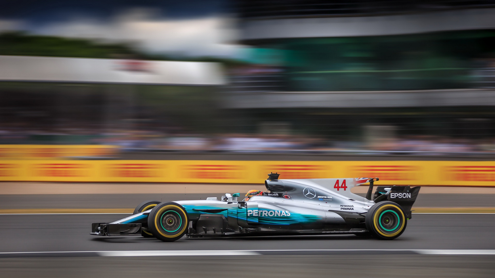 Wallpaper Mercedes, Lewis Hamilton, Silverstone, F1 British Grand Prix 2017 for mobile and desktop, section спорт, resolution 1920x1080