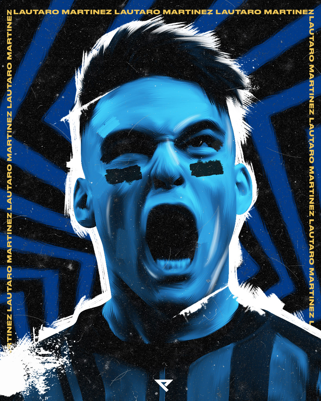 Football Posters. Lautaro Martínez