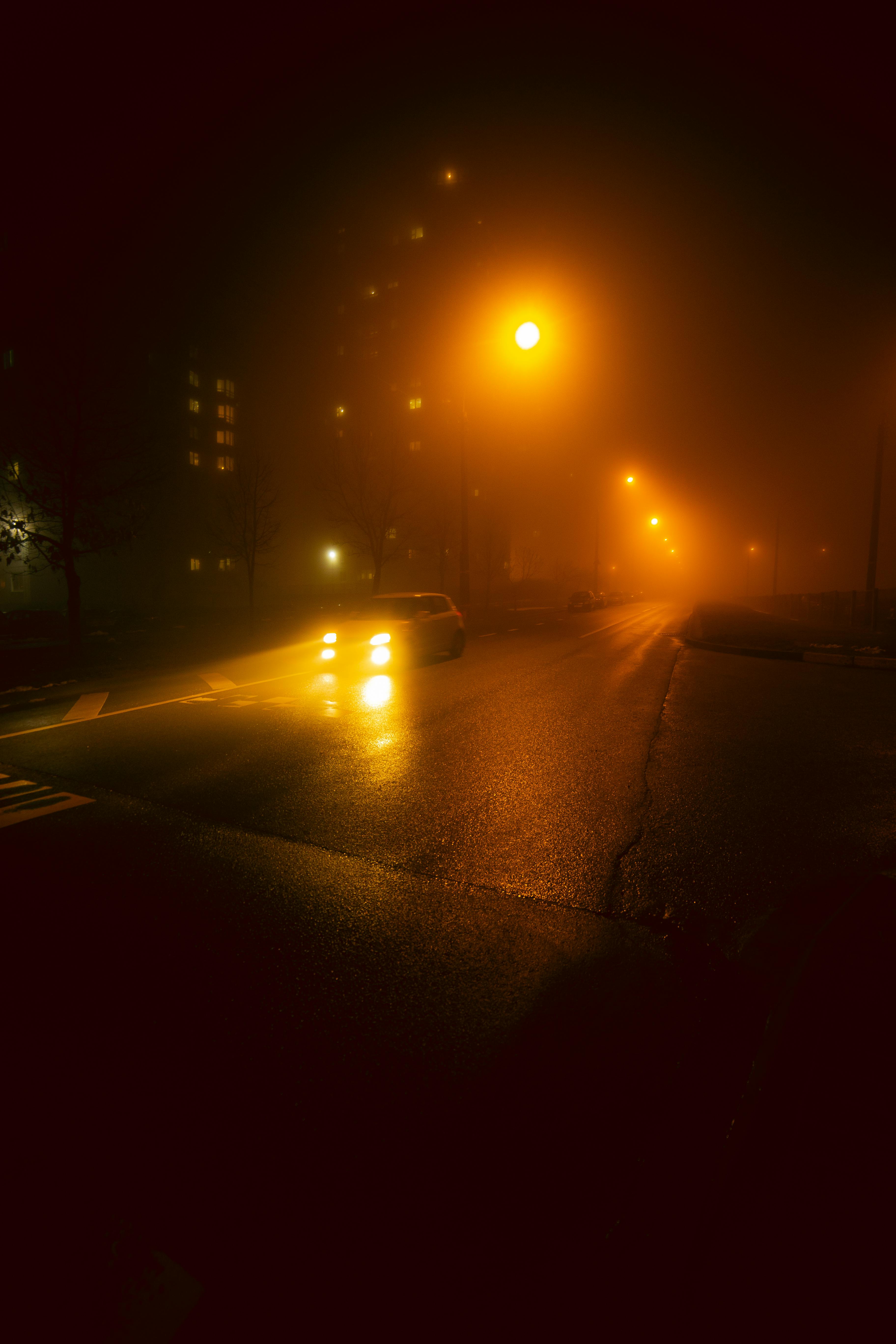 Foggy Street at Night · Free