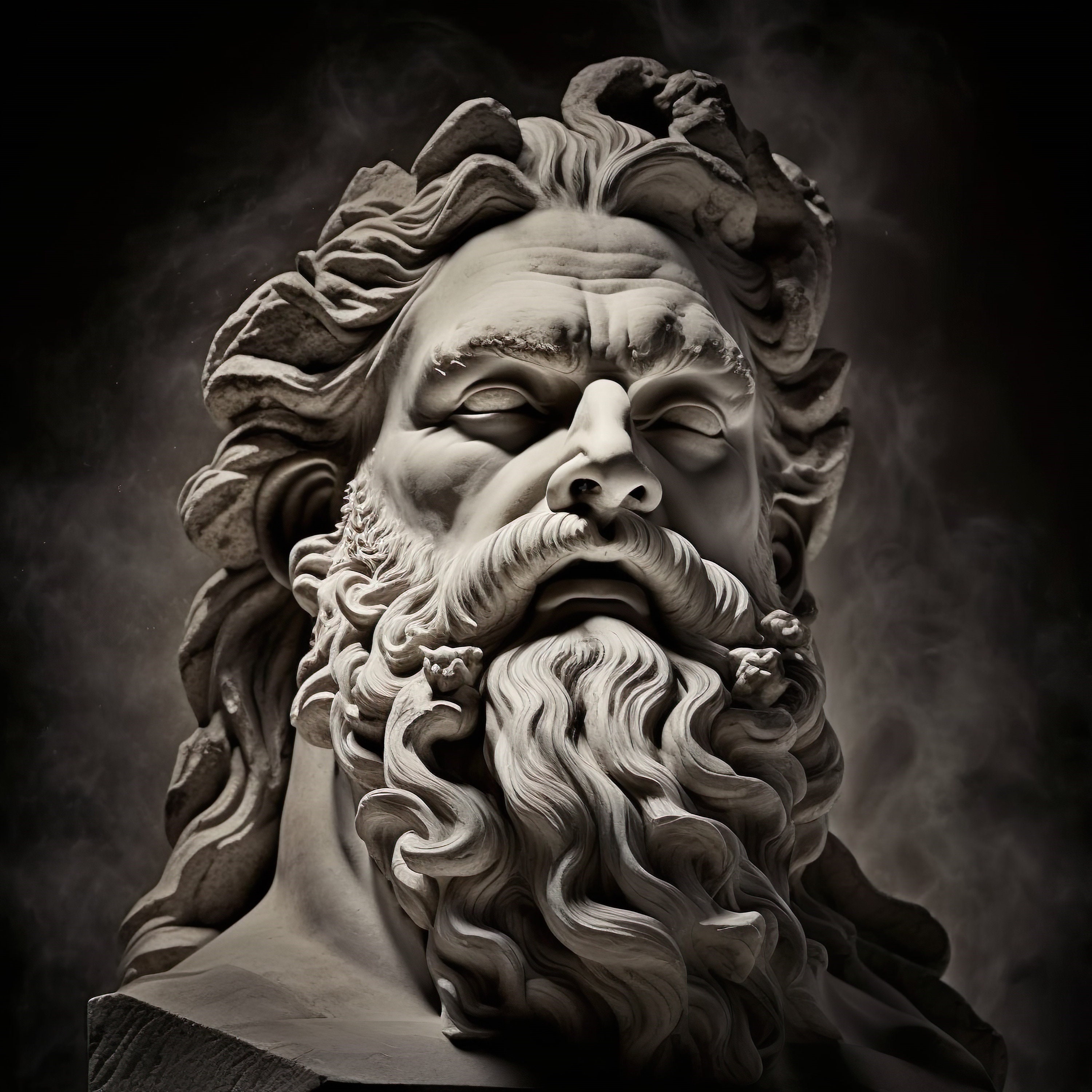 Greek God Zeus Art 4k