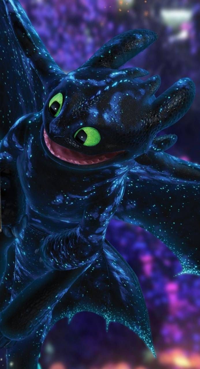 Bright Night Fury wallpaper