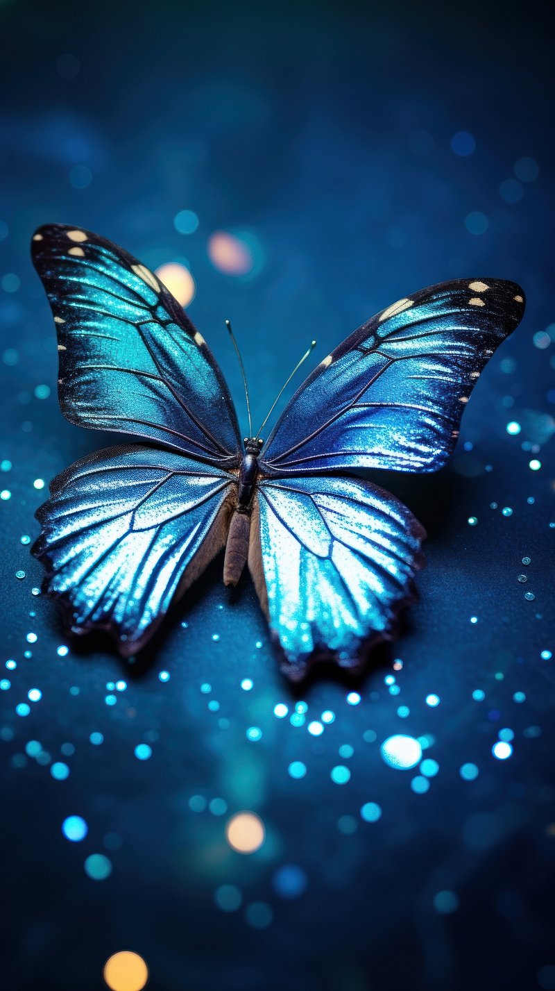 Blue Butterfly Wallpaper Image. Free