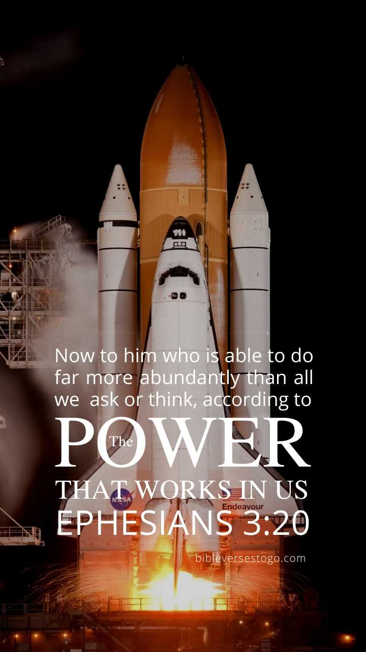 Space Shuttle Ephesians 3:20
