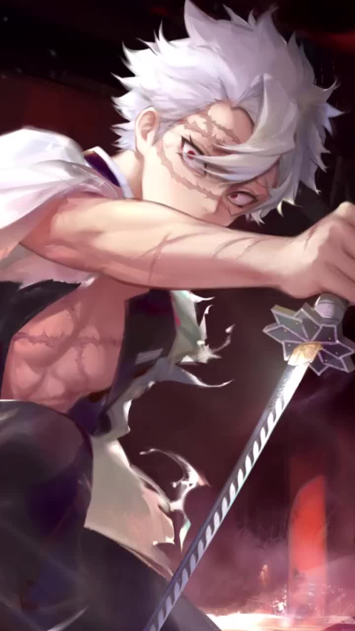 Sanemi Shinazugawa With Katana Mobile