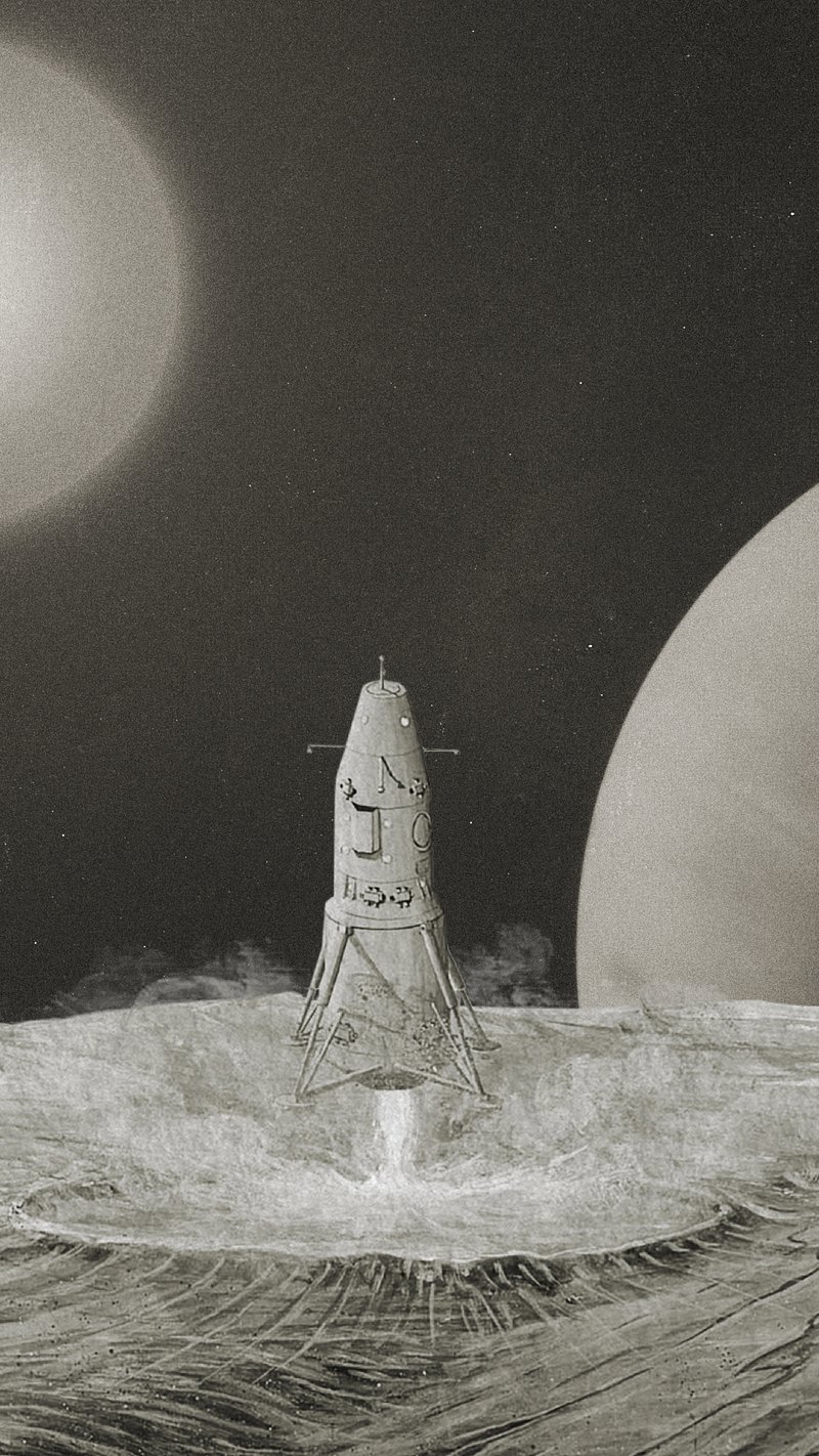 Aesthetic launching rocket iPhone