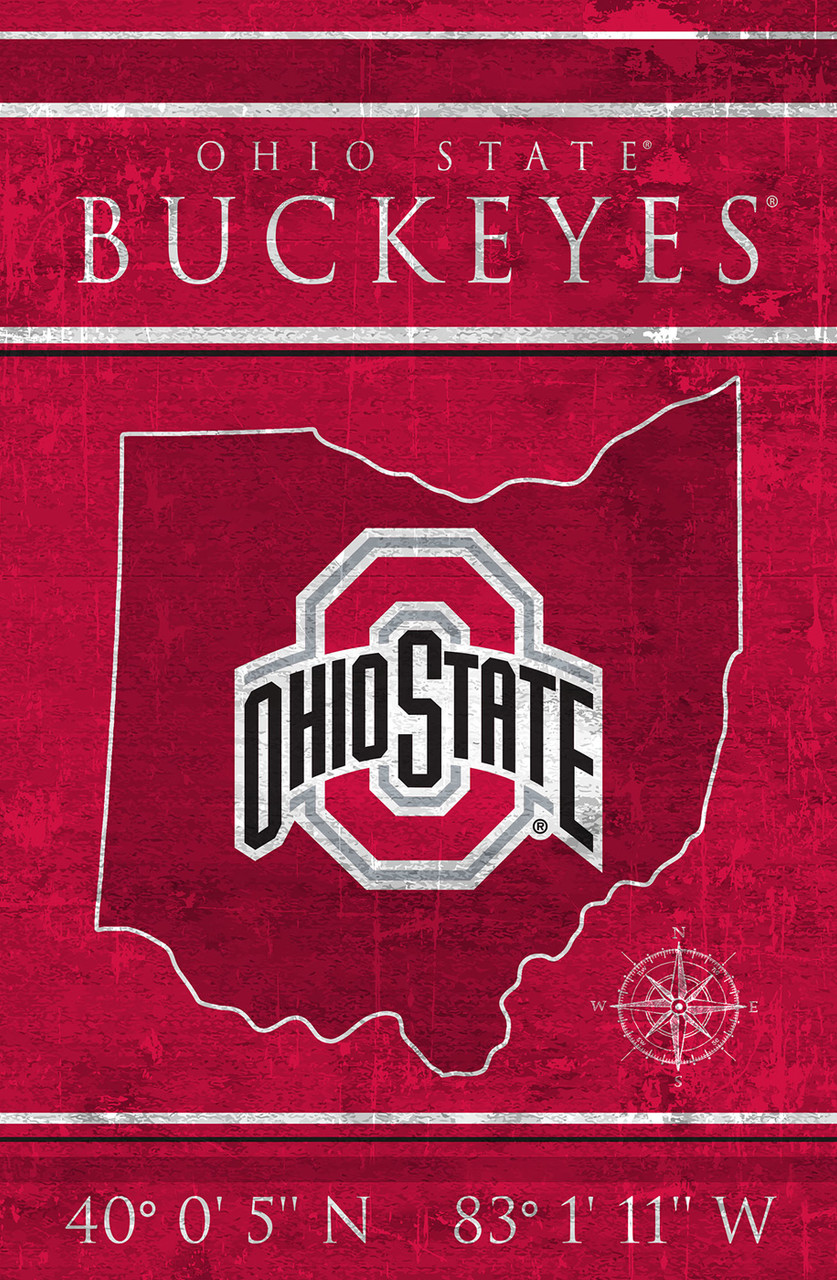 Ohio State Buckeyes 17 x 26