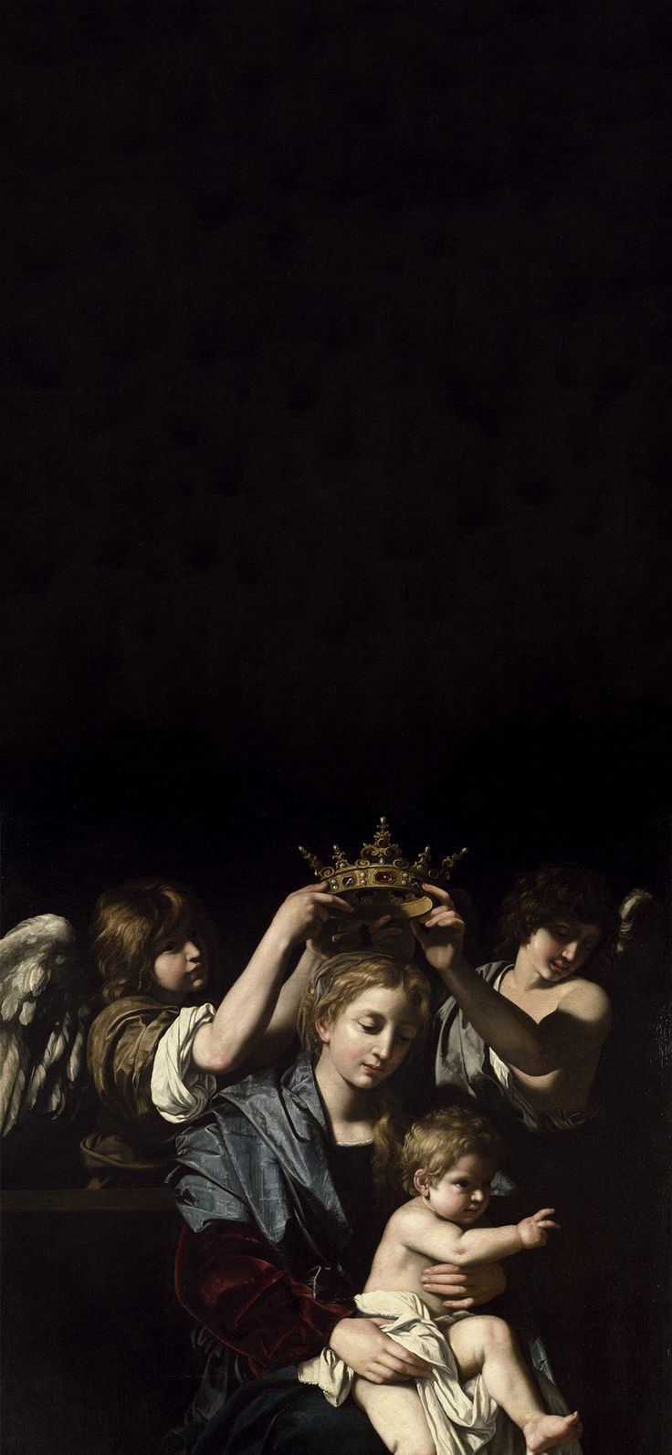 Baroque painting phone wallpaper