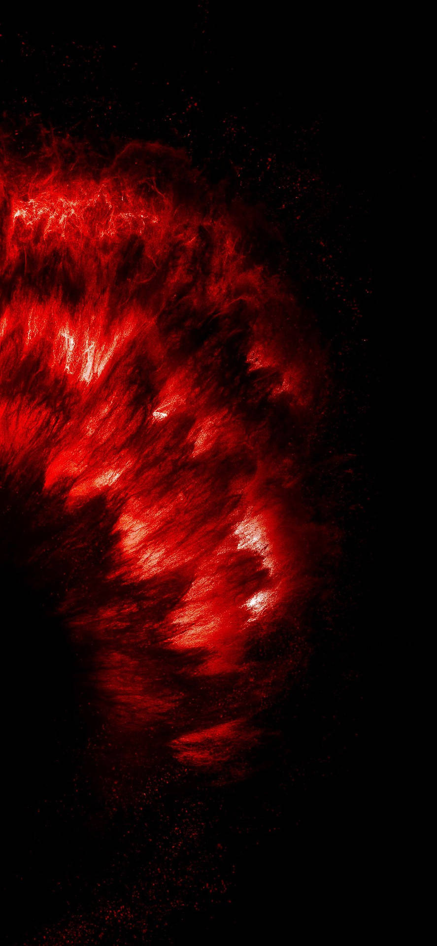 iPhone 11 Pro Red Explosion Wallpaper