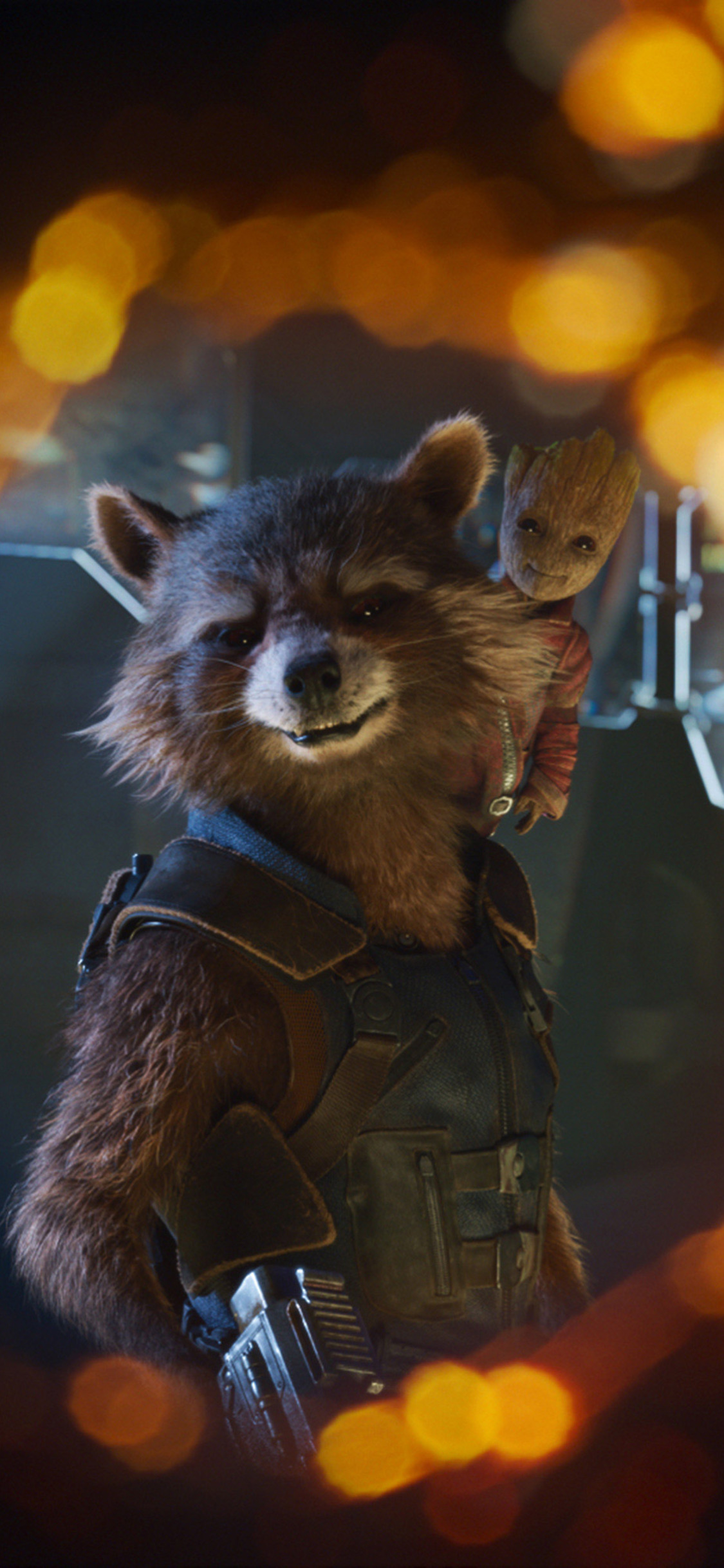 Baby Groot And Rocket 4k Guardians