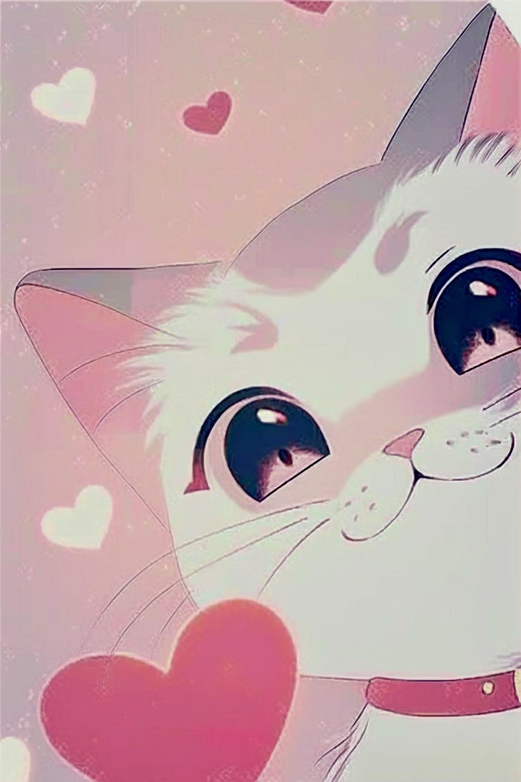 Kawaii cat wallpaper