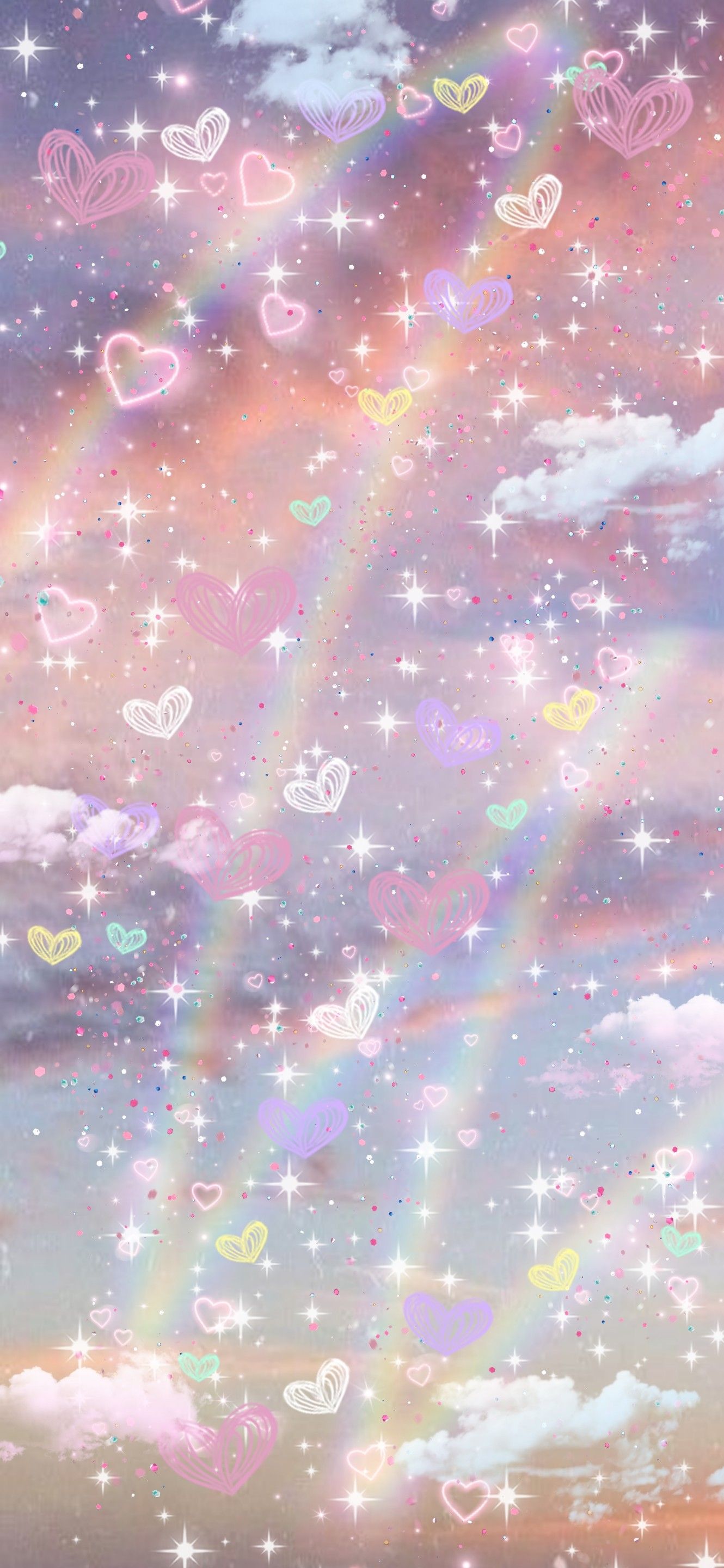 Cute pink pastel aesthetic background