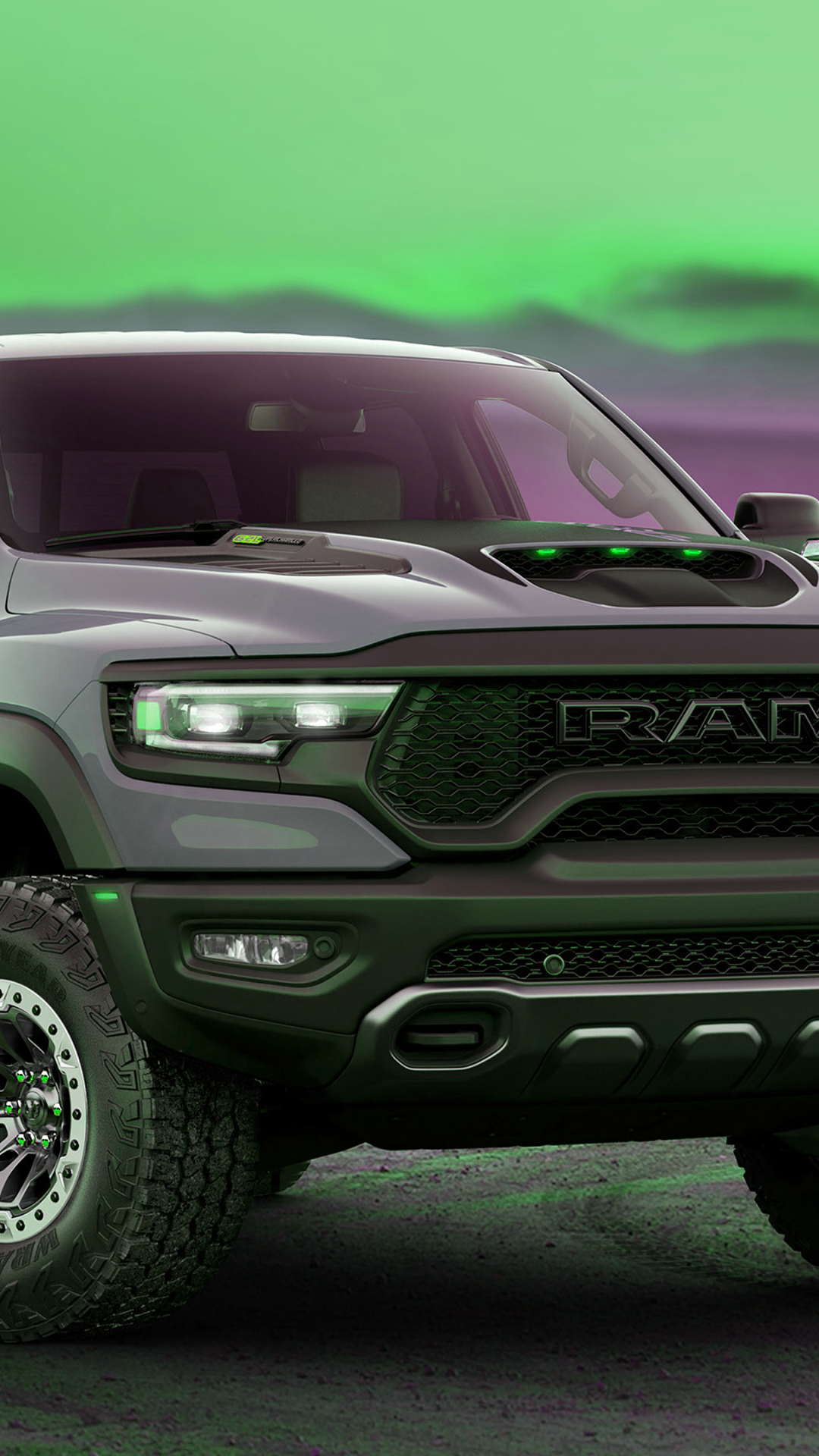 Vehicle Ram 1500 TRX Phone Wallpaper