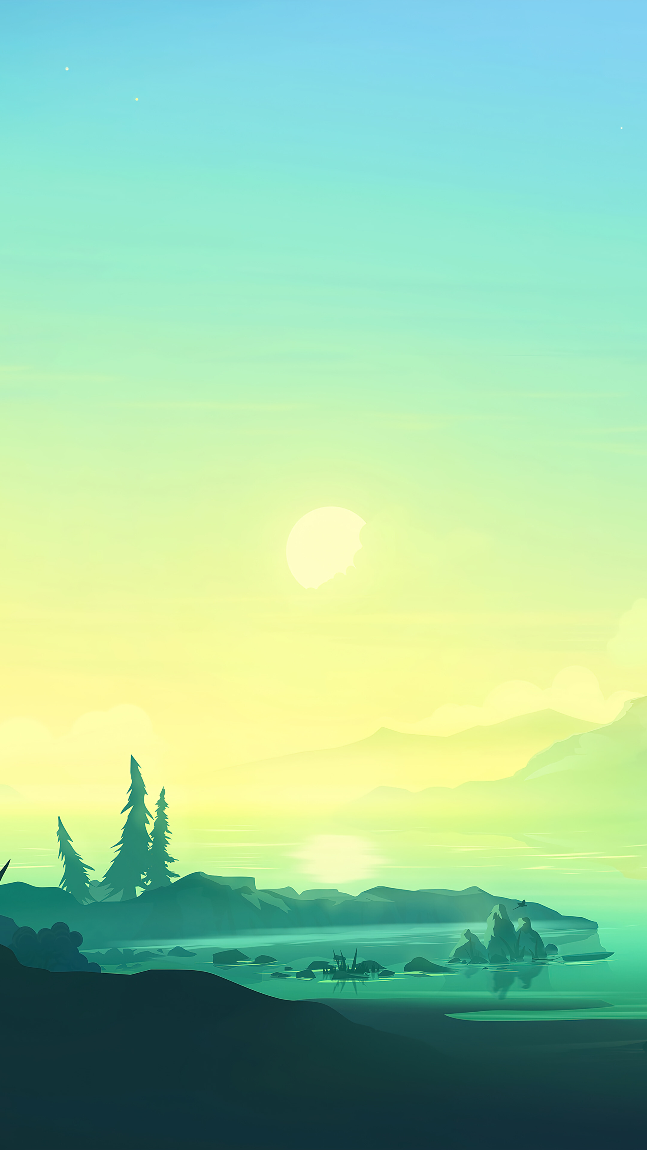 Morning Scenery Minimalist 4K Phone