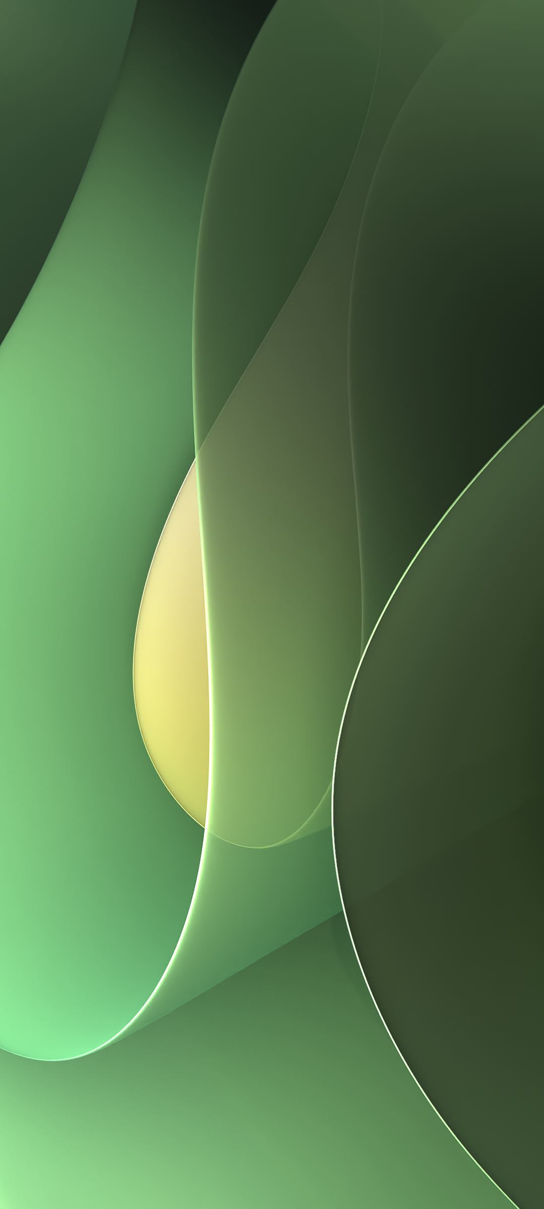 Green abstract wavy colorful