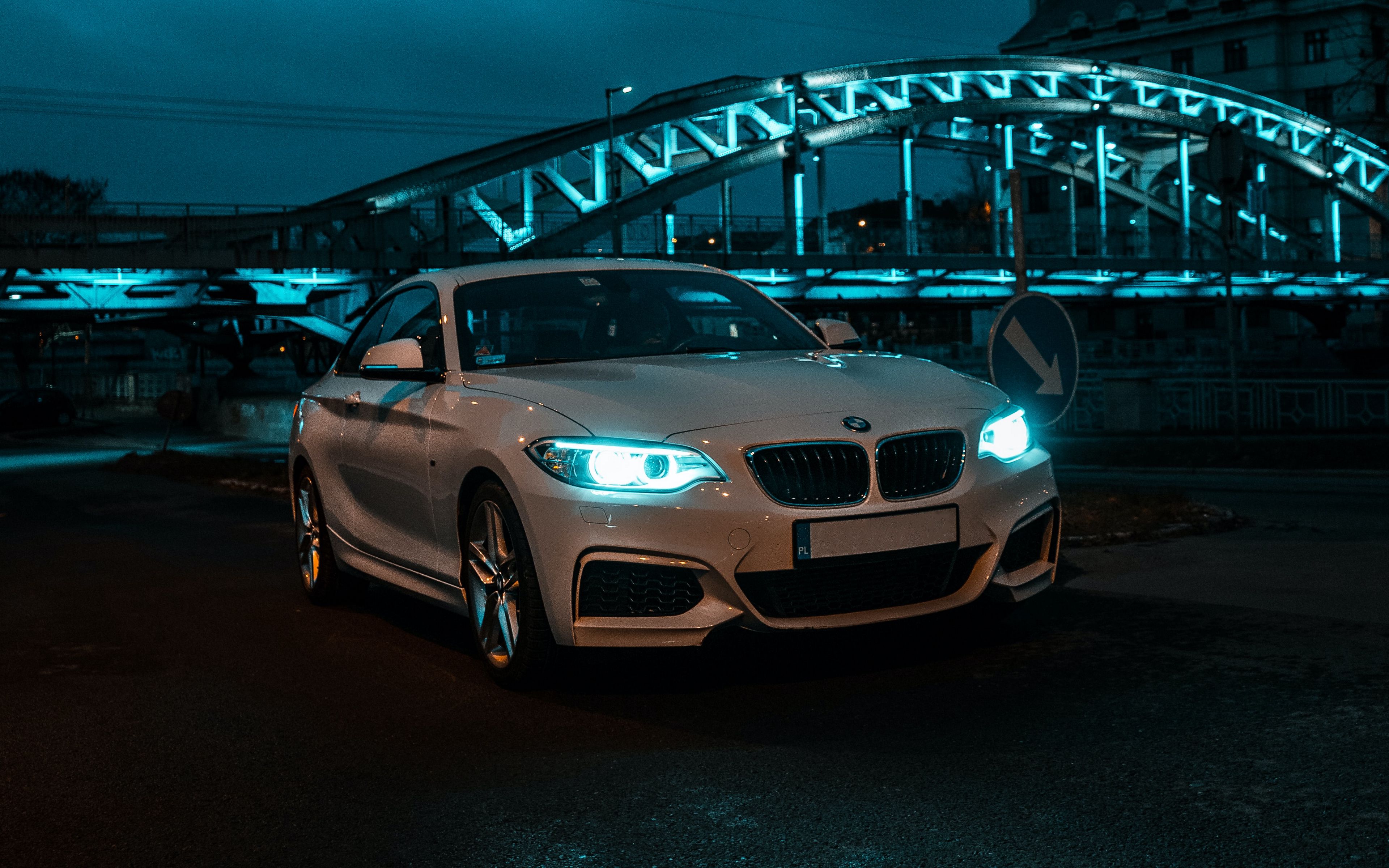 Download wallpaper 3840x2400 bmw, front