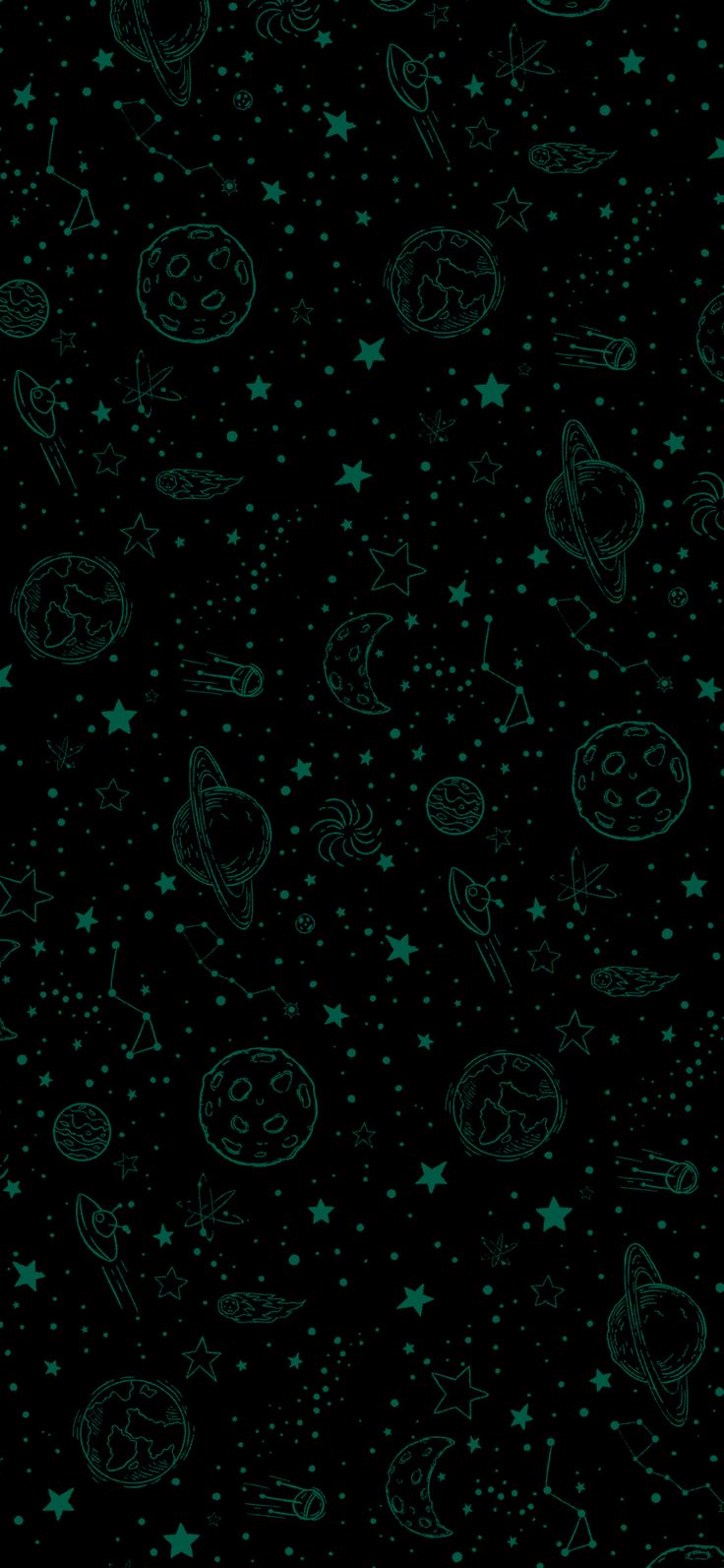 Space Pattern 4K Wallpaper for Phone