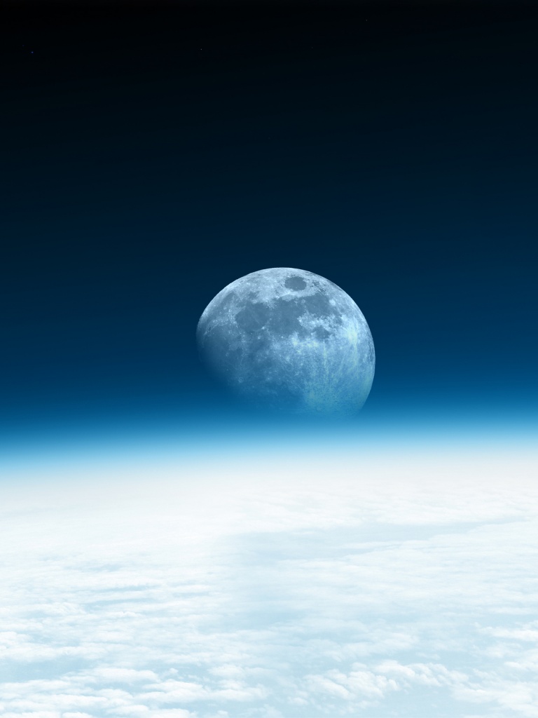 Cosmos Moon Sky Ultra HD Desktop