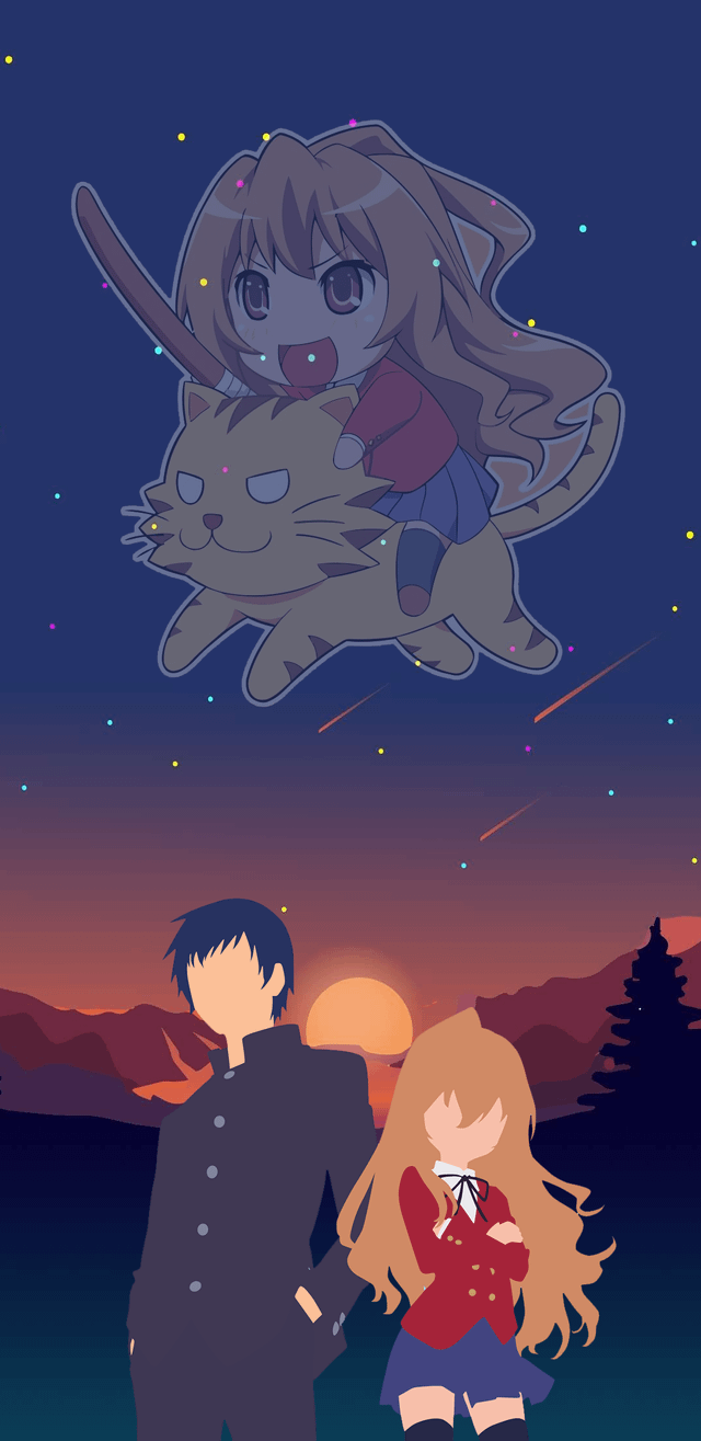 Wallpaper Ryuuji and Taiga 1080x2220