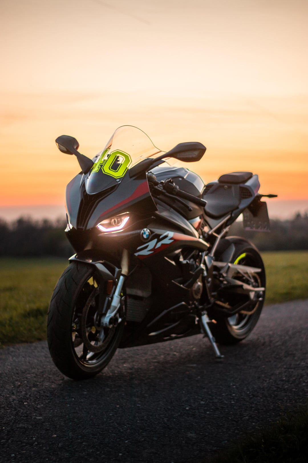 BMW S1000RR with custom Stickers