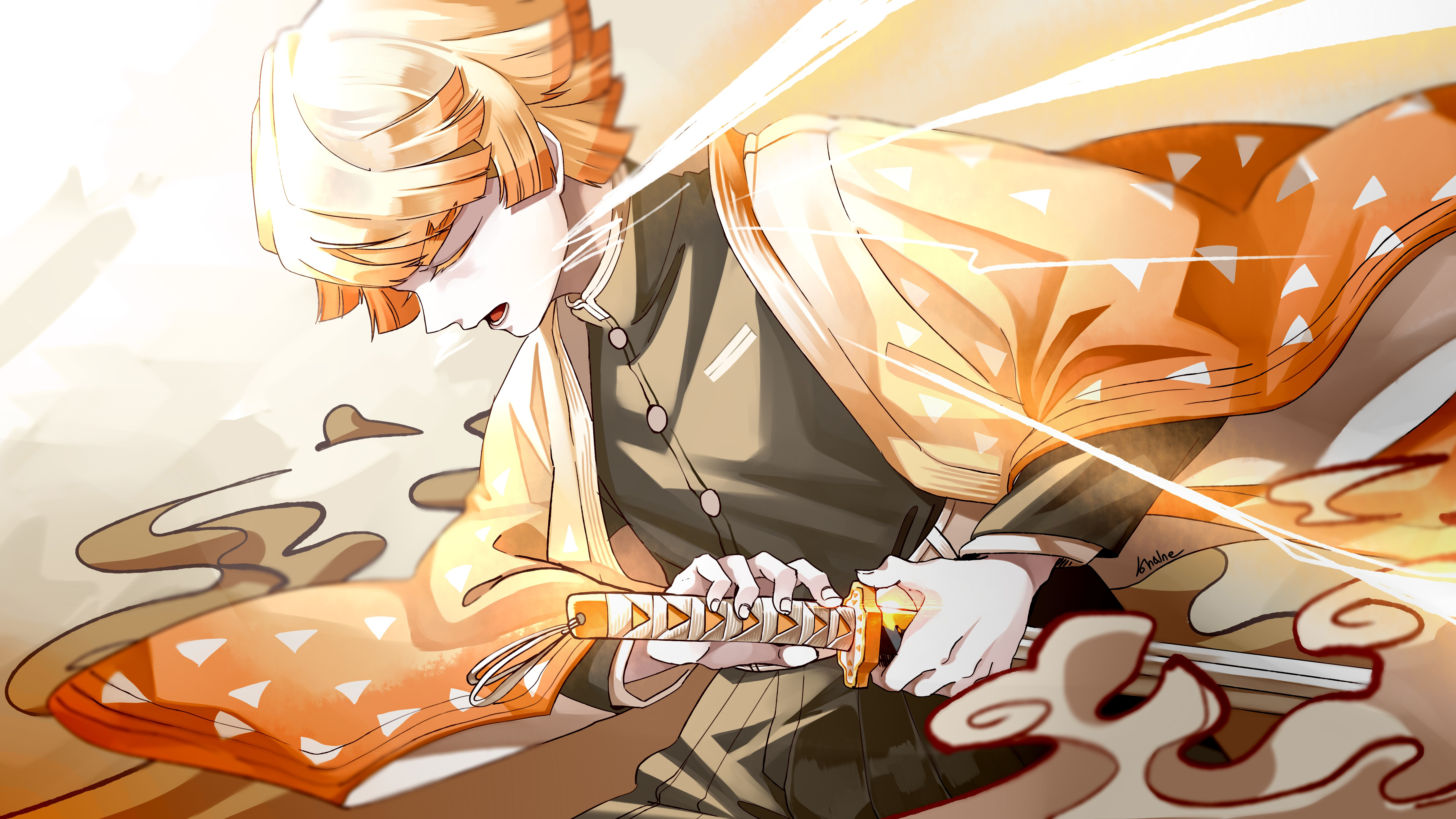 Zenitsu Agatsuma Kimetsu no Yaiba 8K